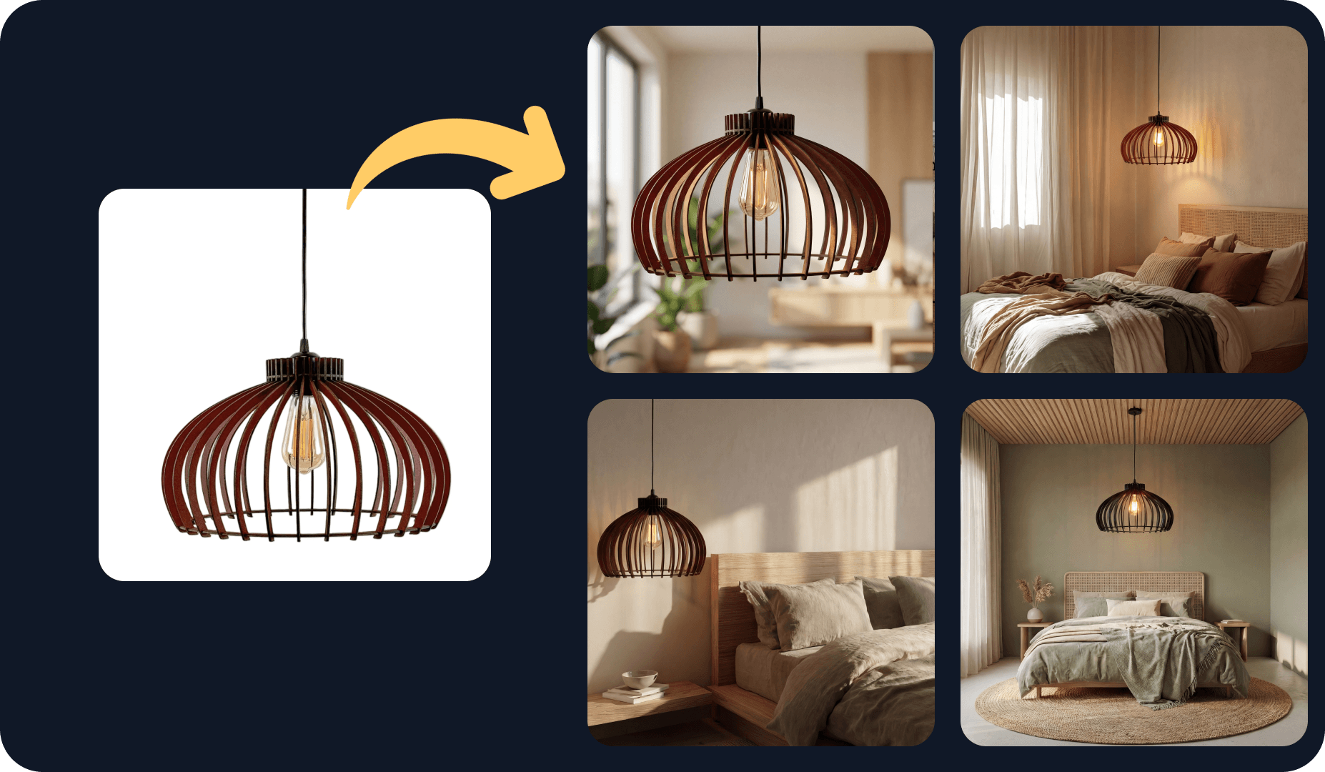 AI home product photo