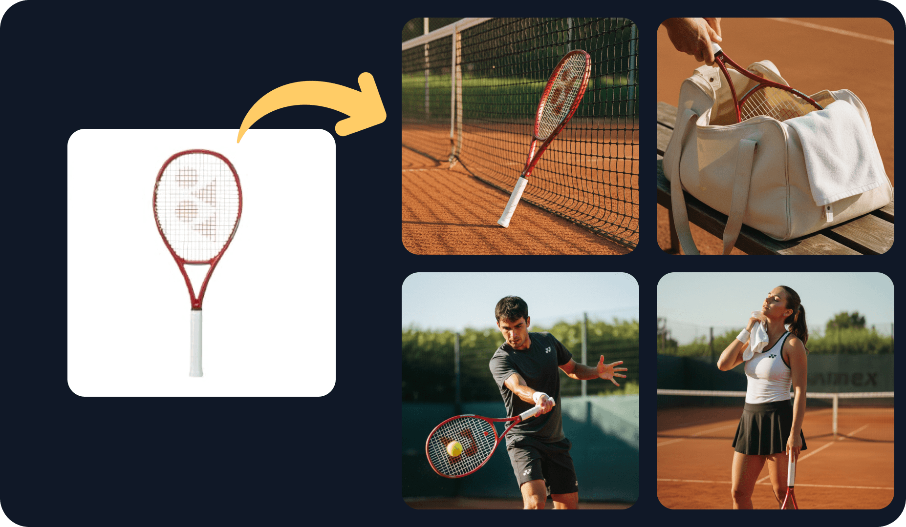 AI sport product photo